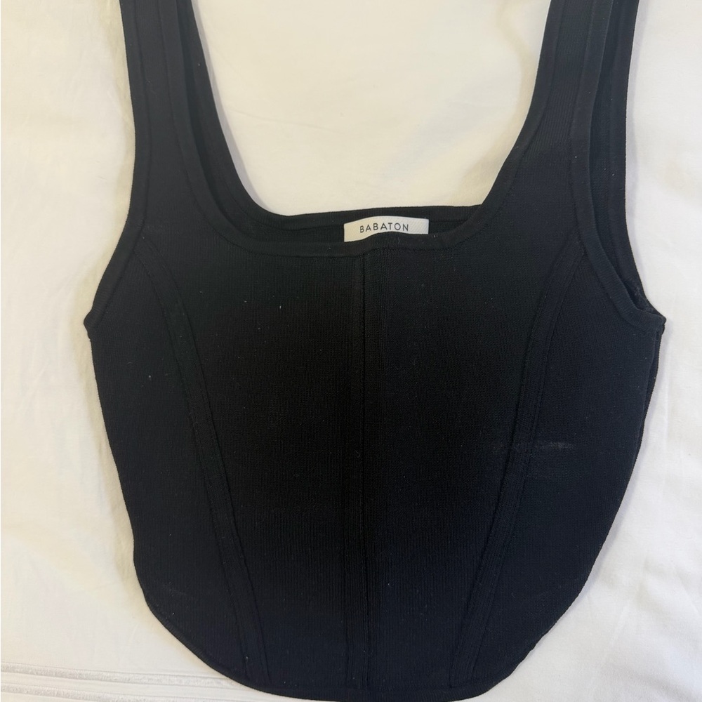 Babaton Black Crop Top